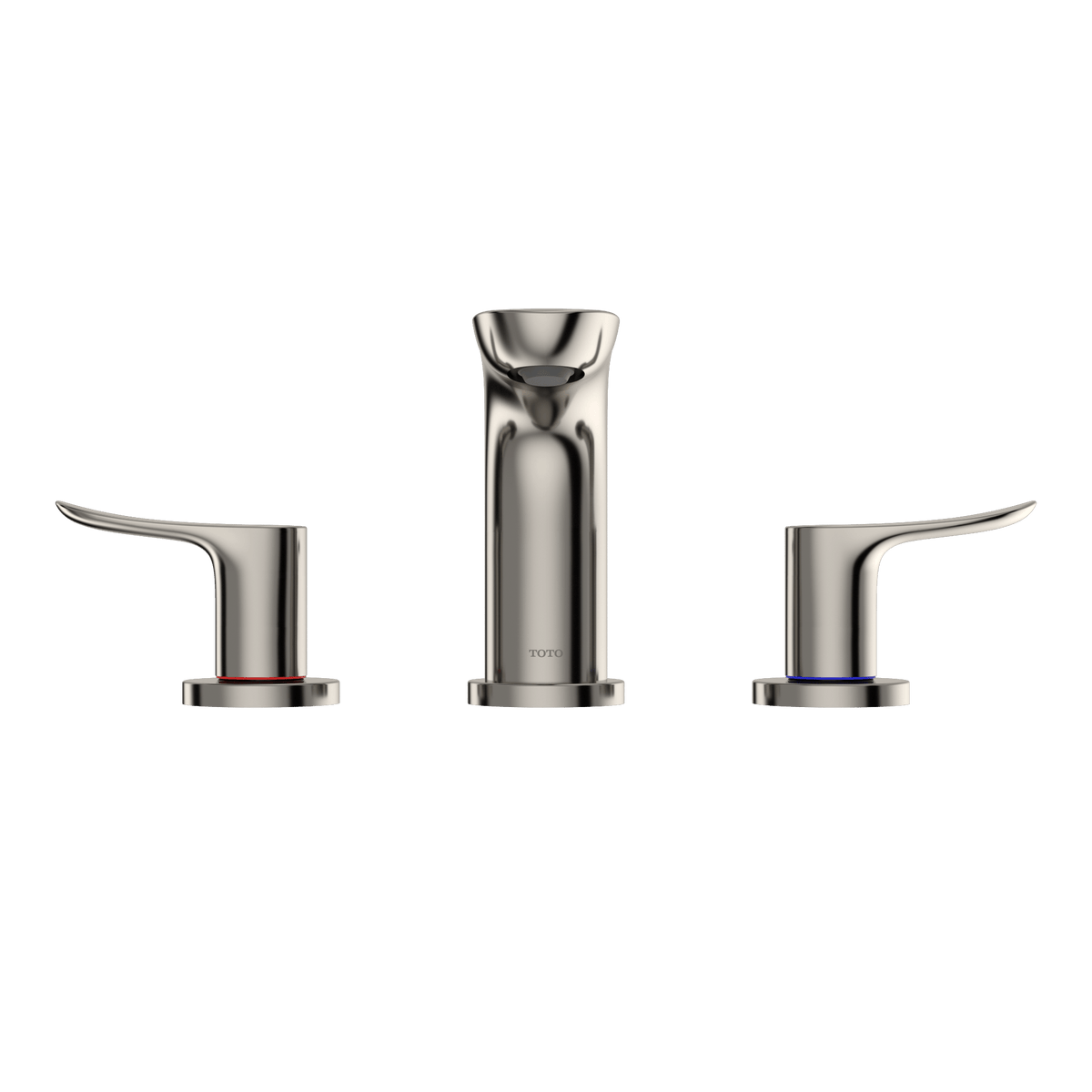 TOTO® GO Series 1.2 gpm Two Handle Widespread Bathroom Sink Faucet with Drain Assembly – Polished Chrome – –