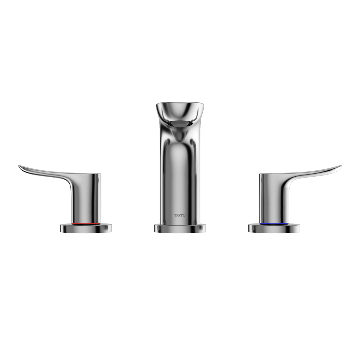 TOTO® GO Series 1.2 gpm Two Handle Widespread Bathroom Sink Faucet with Drain Assembly – Polished Chrome – –