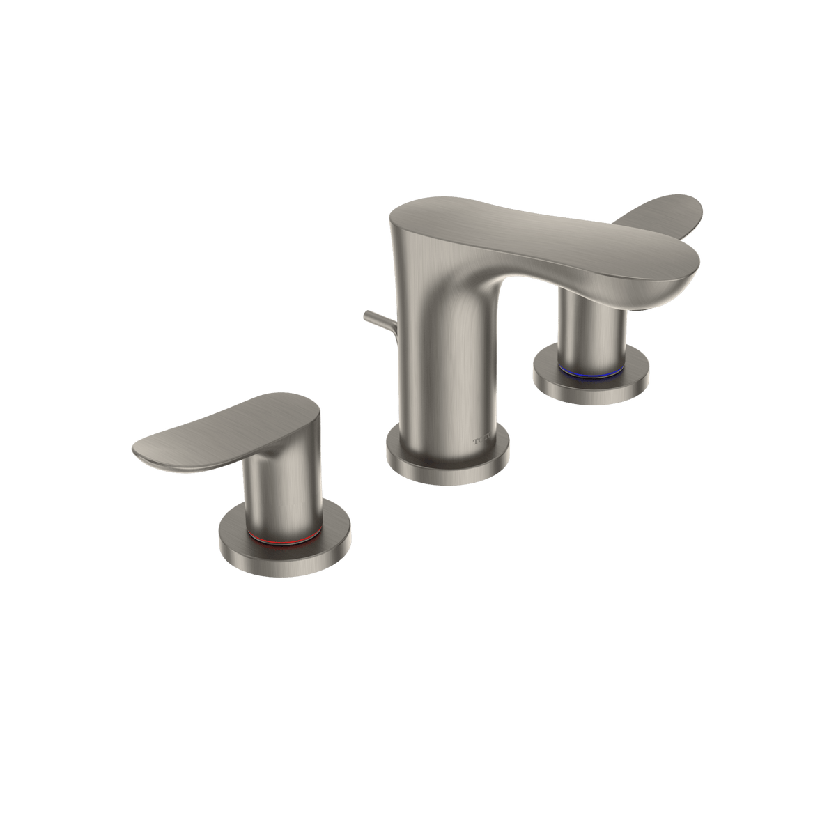 TOTO® GO Series 1.2 gpm Two Handle Widespread Bathroom Sink Faucet with Drain Assembly – Polished Chrome – –