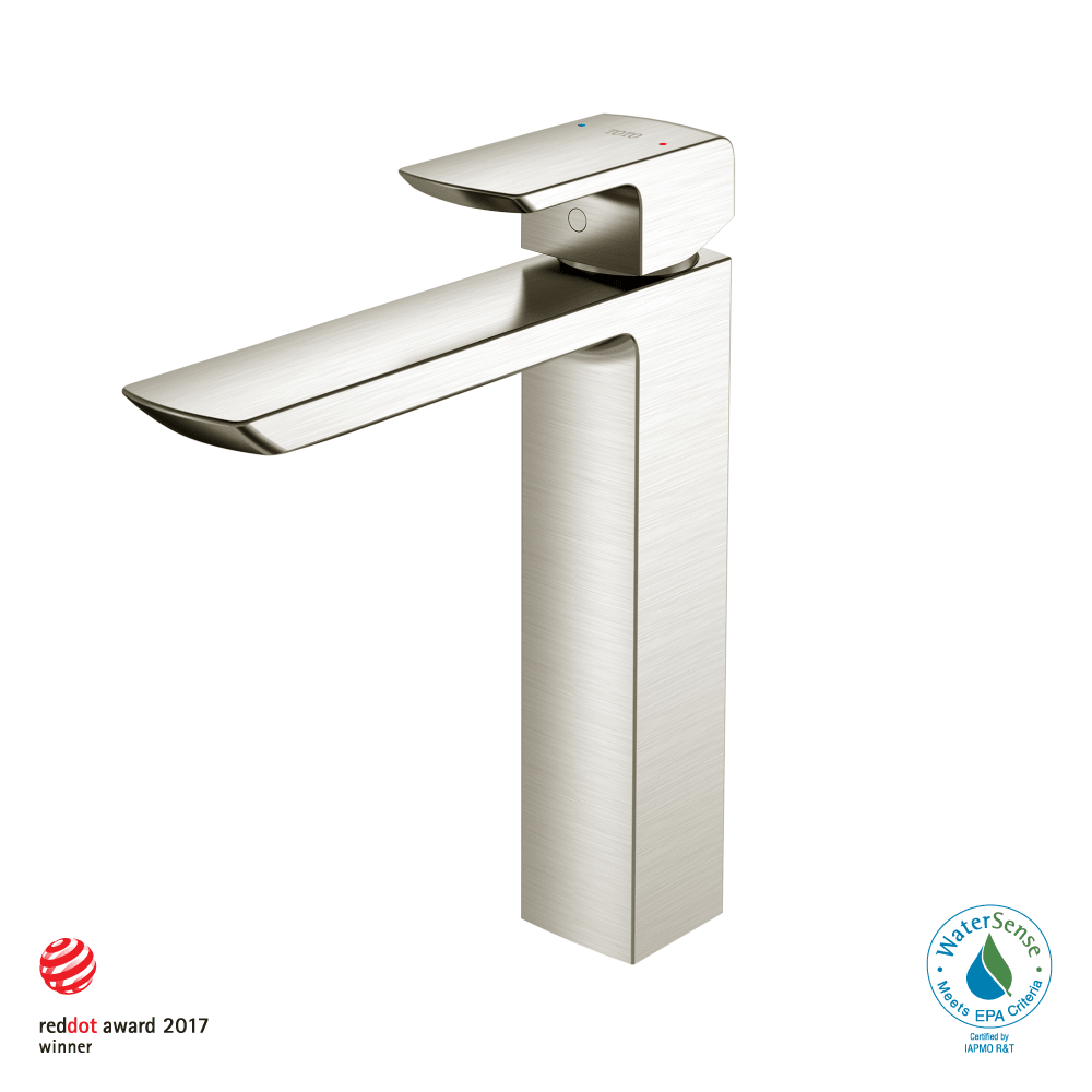 TOTO® GR 1.2 gpm Single Handle Vessel Bathroom Sink Faucet with Comfort Glide™ Technology – Polished Chrome – –