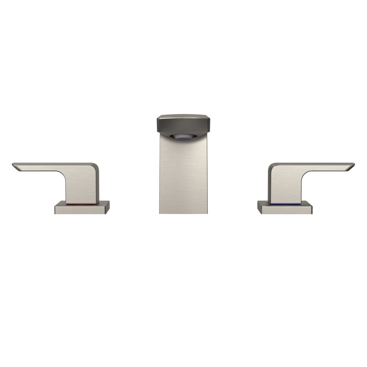 TOTO® GR Series 1.2 gpm Two Handle Widespread Bathroom Sink Faucet with Drain Assembly – Brushed Nickel – –