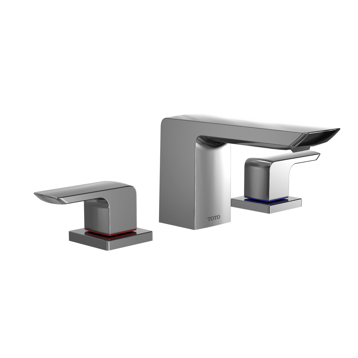 TOTO® GR Series 1.2 gpm Two Handle Widespread Bathroom Sink Faucet with Drain Assembly – Polished Chrome – –