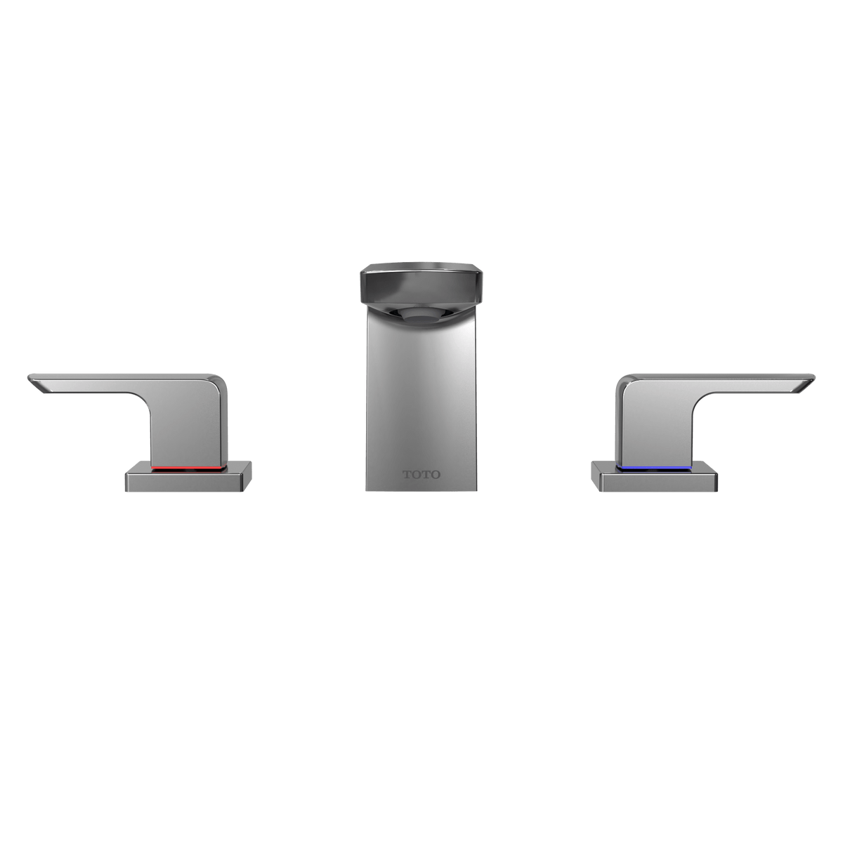 TOTO® GR Series 1.2 gpm Two Handle Widespread Bathroom Sink Faucet with Drain Assembly – Polished Chrome – –