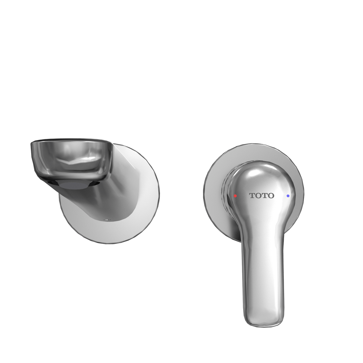 TOTO® GS 1.2 gpm Wall-Mount Single-Handle Bathroom Faucet with Comfort Glide™ Technology – Polished Chrome – –