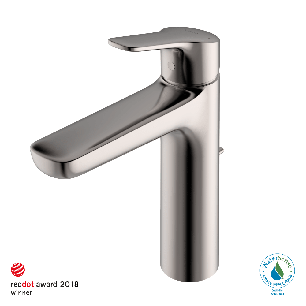 TOTO® GS Series 1.2 gpm Single Handle Bathroom Faucet for Semi-Vessel Sink with Comfort Glide Technology and Drain Assembly – Polished Chrome – –