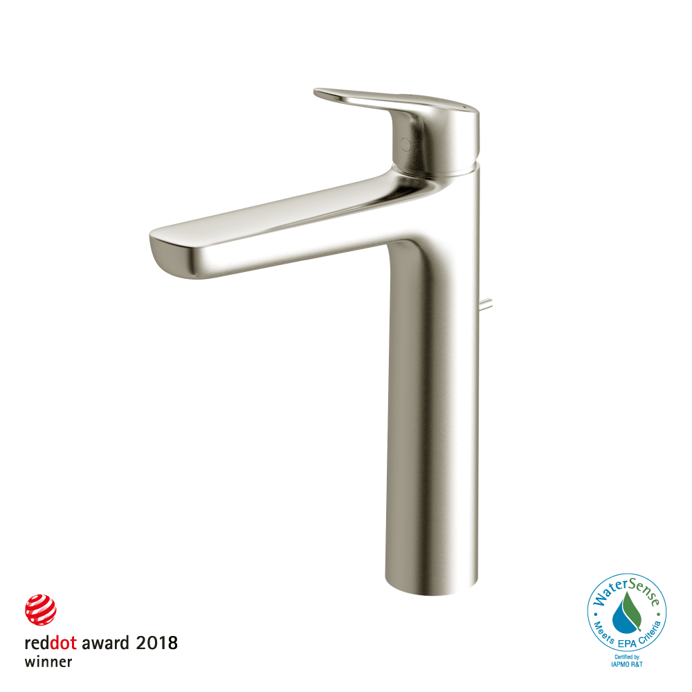 TOTO® GS Series 1.2 gpm Single Handle Bathroom Faucet for Vessel Sink with Comfort Glide Technology and Drain Assembly – Polished Chrome – –