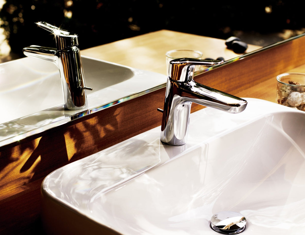 TOTO® GS Series 1.2 gpm Single Handle Bathroom Sink Faucet with Comfort Glide Technology and Drain Assembly – Polished Chrome – –