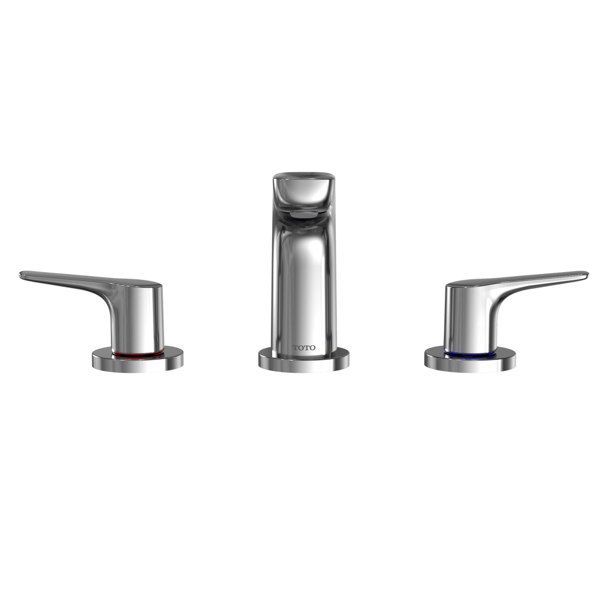 TOTO® GS Series 1.2 gpm Two Handle Widespread Bathroom Sink Faucet with Drain Assembly – Polished Chrome – –