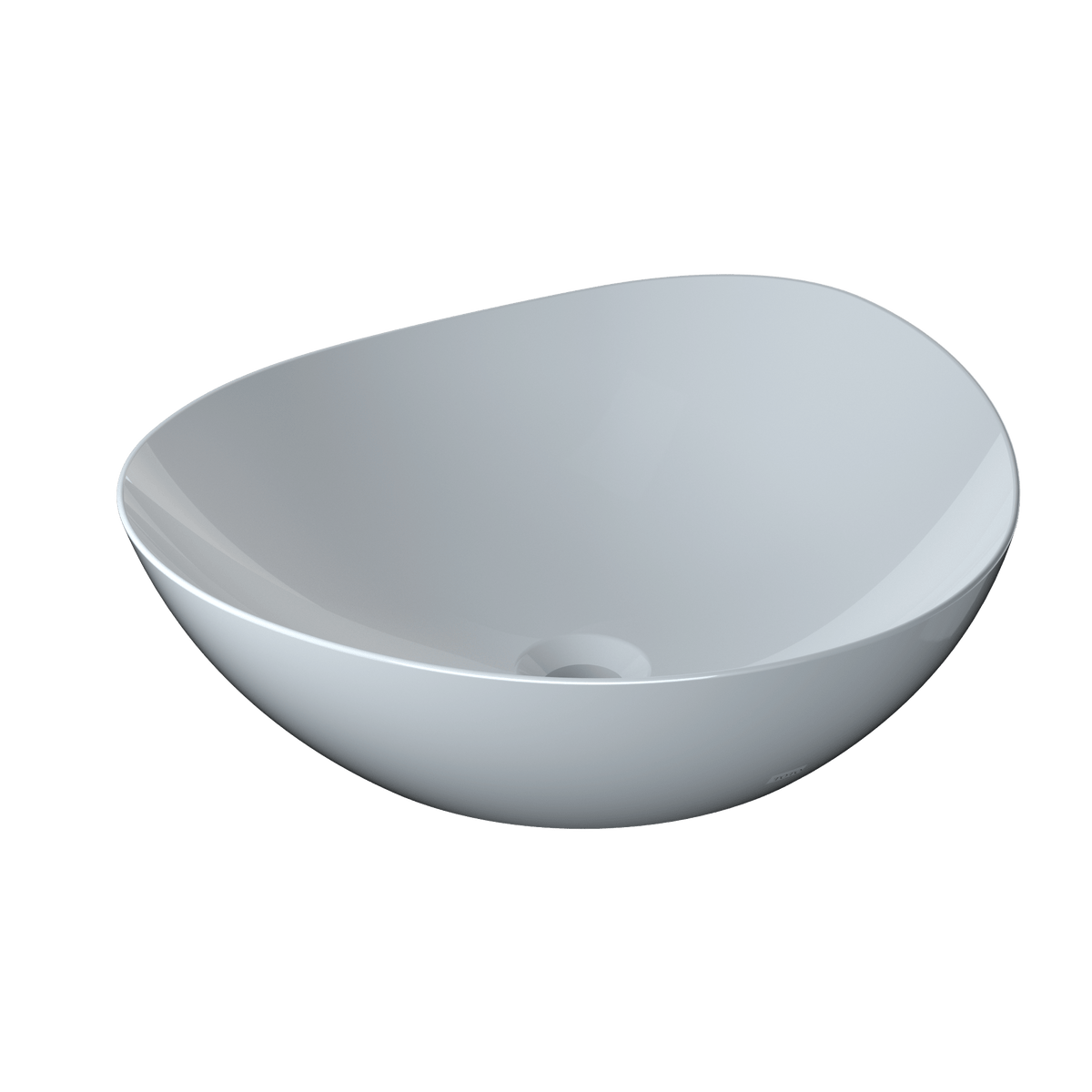 TOTO® Kiwami® Asymmetrical Vessel Bathroom Sink – Cotton White – –