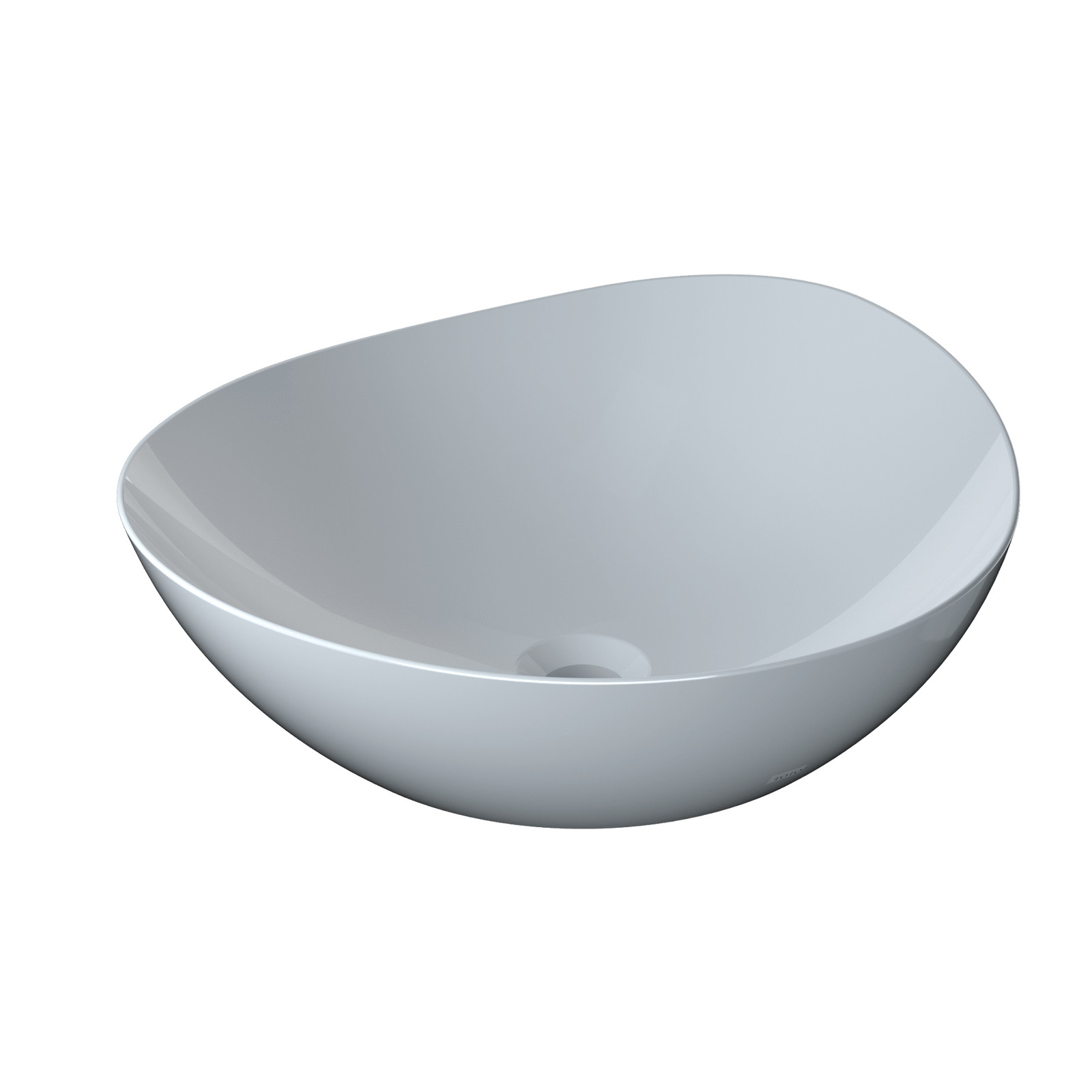 TOTO® Kiwami® Asymmetrical Vessel Bathroom Sink – Cotton White – –
