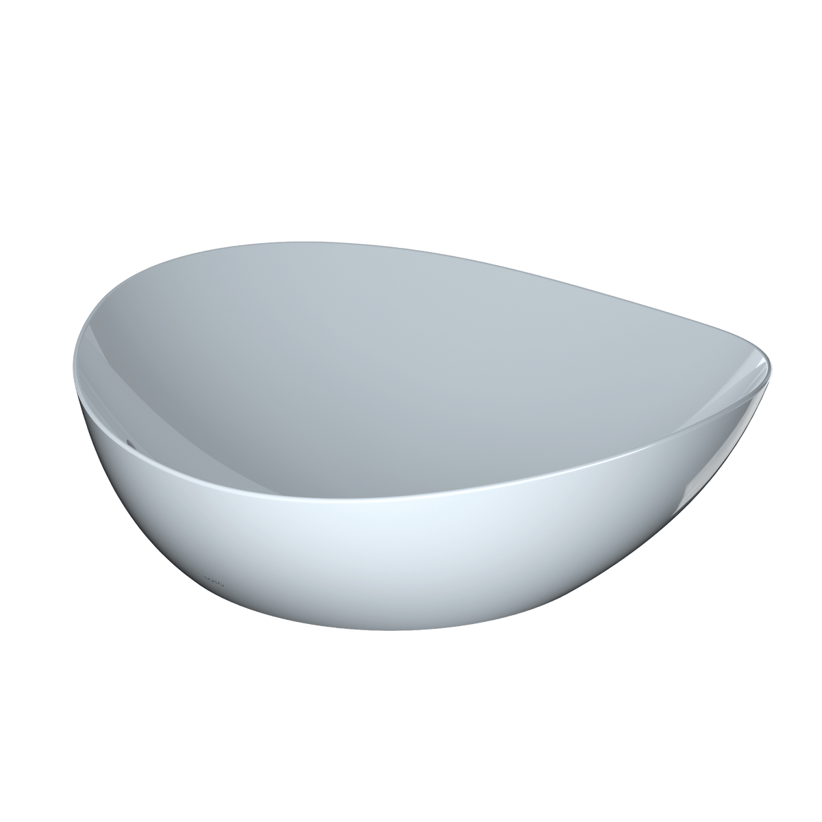 TOTO® Kiwami® Asymmetrical Vessel Bathroom Sink – Cotton White – –