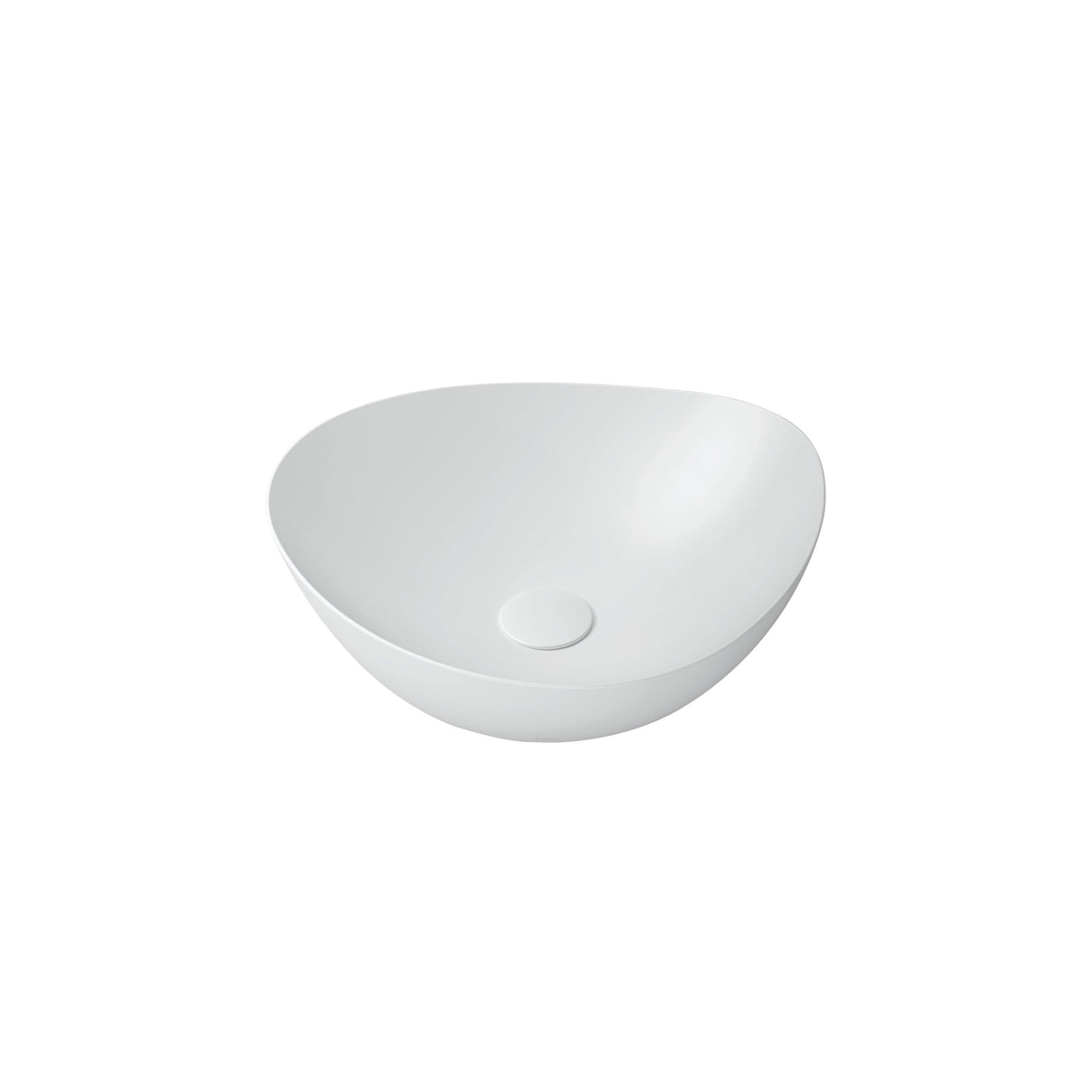 TOTO® Kiwami® Asymmetrical Vessel Bathroom Sink – Matte White – –