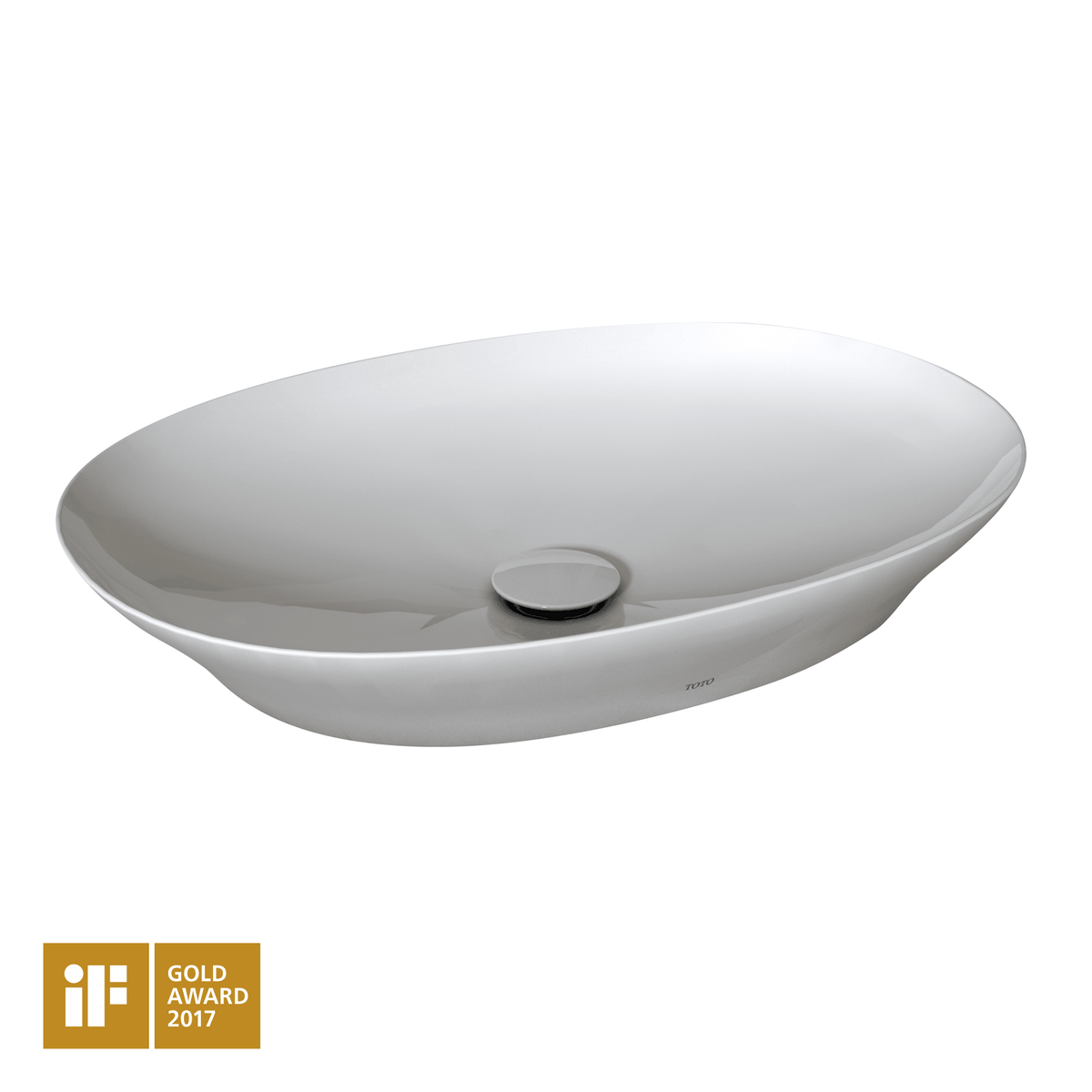 TOTO® Kiwami® Oval 24" Vessel Bathroom Sink – Cotton White – –