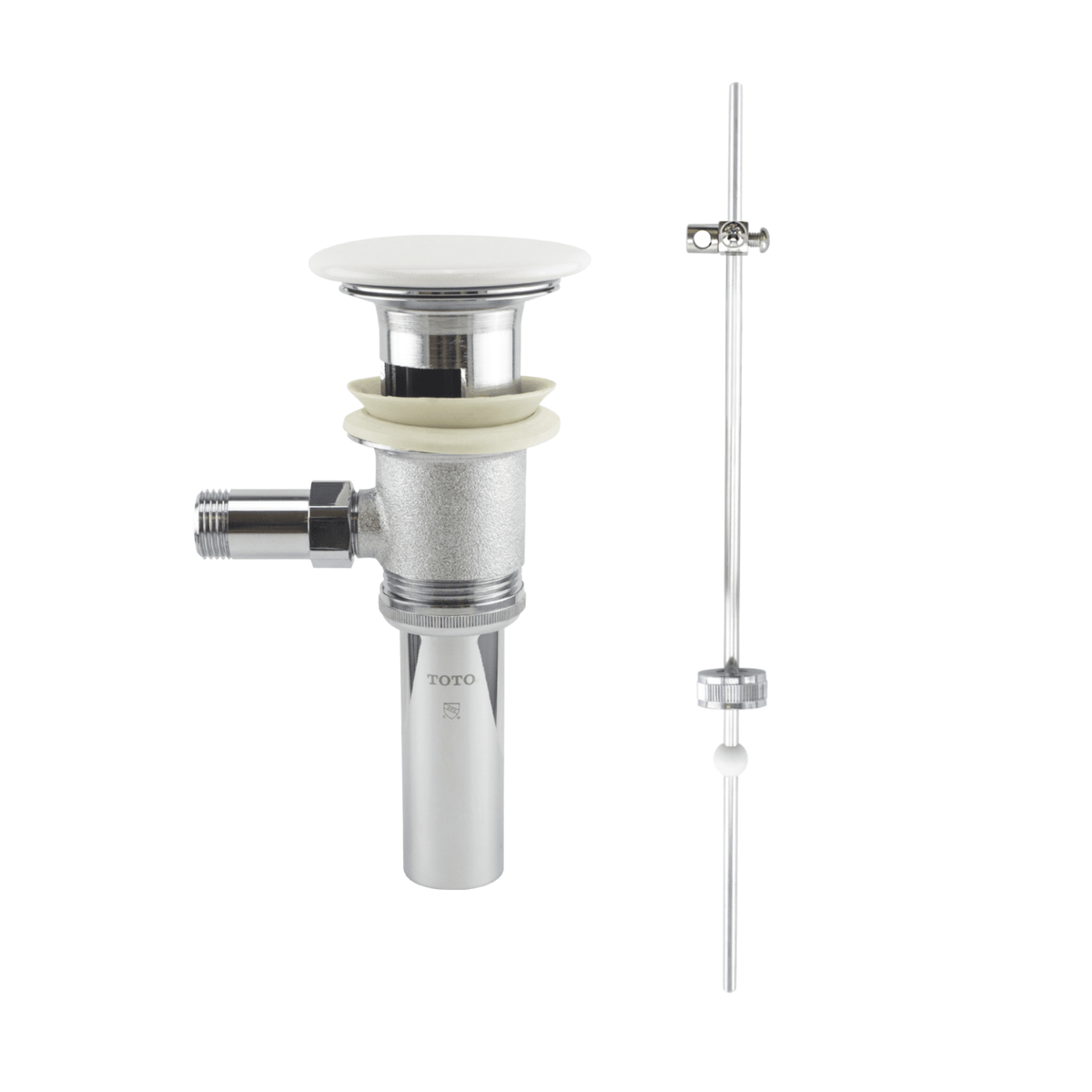 TOTO® Kiwami® THP737 Drain Assembly with Ceramic Cover – Cotton White – –