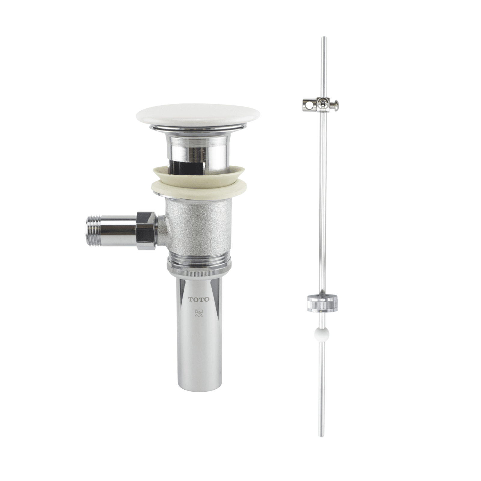 TOTO® Kiwami® THP737 Drain Assembly with Ceramic Cover – Cotton White – –
