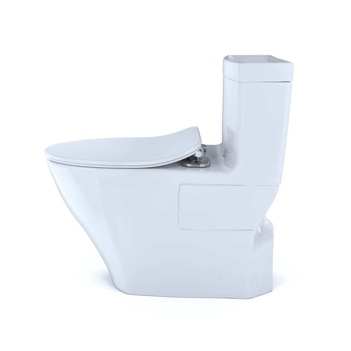 TOTO® Legato® One-Piece Elongated 1.28 gpf Toilet with CeFIONtect® and Softclose® Seat – Elongated – Cotton White –