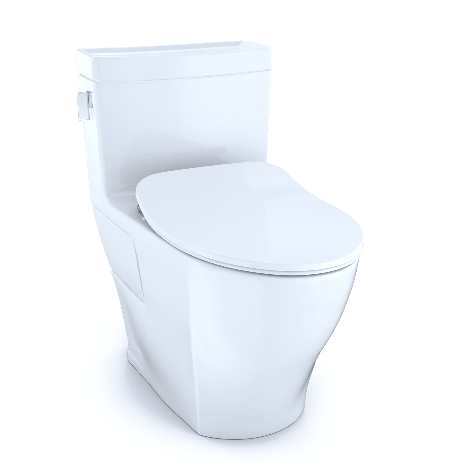 TOTO® Legato® One-Piece Elongated 1.28 gpf Toilet with CeFIONtect® and Softclose® Seat – Elongated – Cotton White –