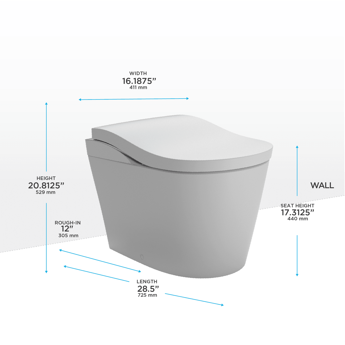 TOTO® Neorest® LS Dual Flush 1.0 or 0.8 GF Integrated Bidet Toilet – Elongated – Silver –