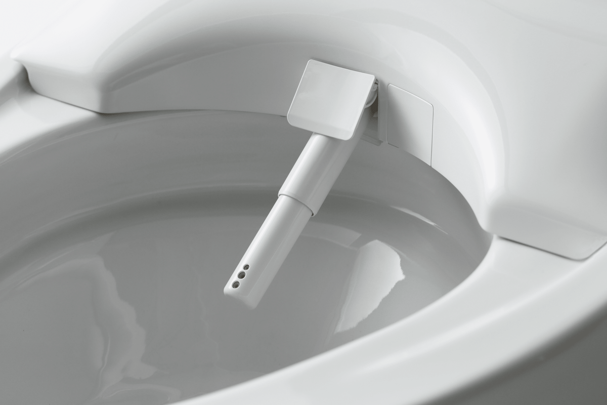 TOTO® Neorest® NX2 Dual Flush 1.0 or 0.8 gpf Toilet with Integrated Bidet Seat and Ewater+® and Actilight® – Elongated – Cotton White –