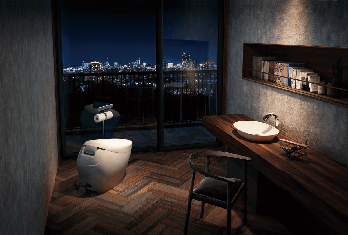 TOTO® Neorest® NX2 Dual Flush 1.0 or 0.8 gpf Toilet with Integrated Bidet Seat and Ewater+® and Actilight® – Elongated – Cotton White –