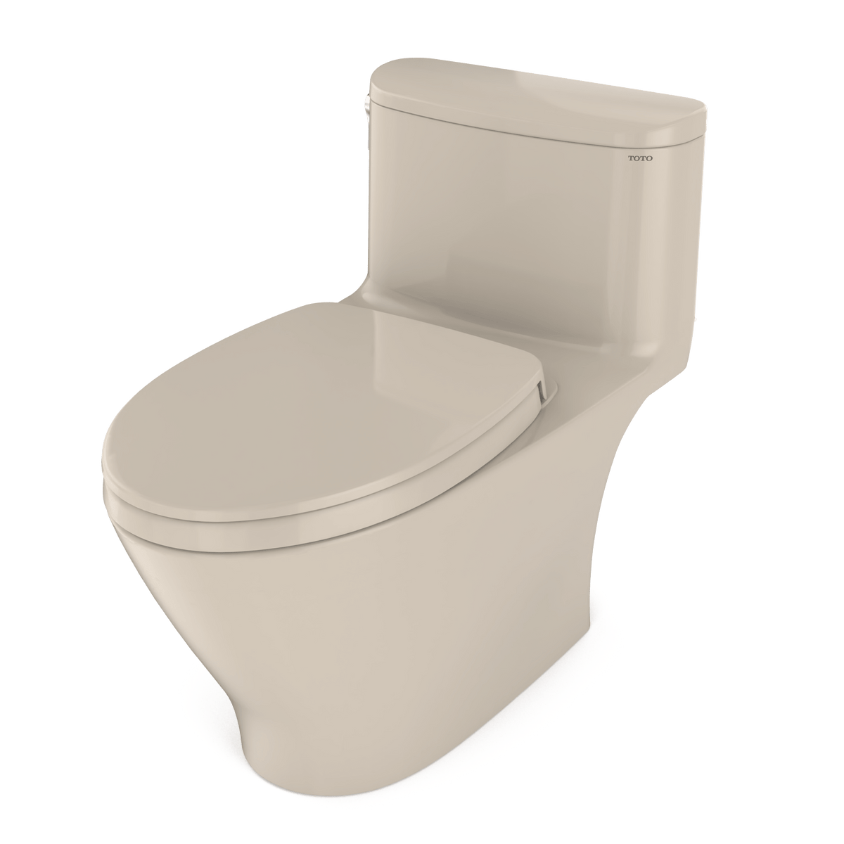 TOTO® Nexus® 1G® One-Piece Elongated 1.0 gpf Universal Height Toilet with CeFIONtect® and Softclose® Seat – Elongated – Bone –