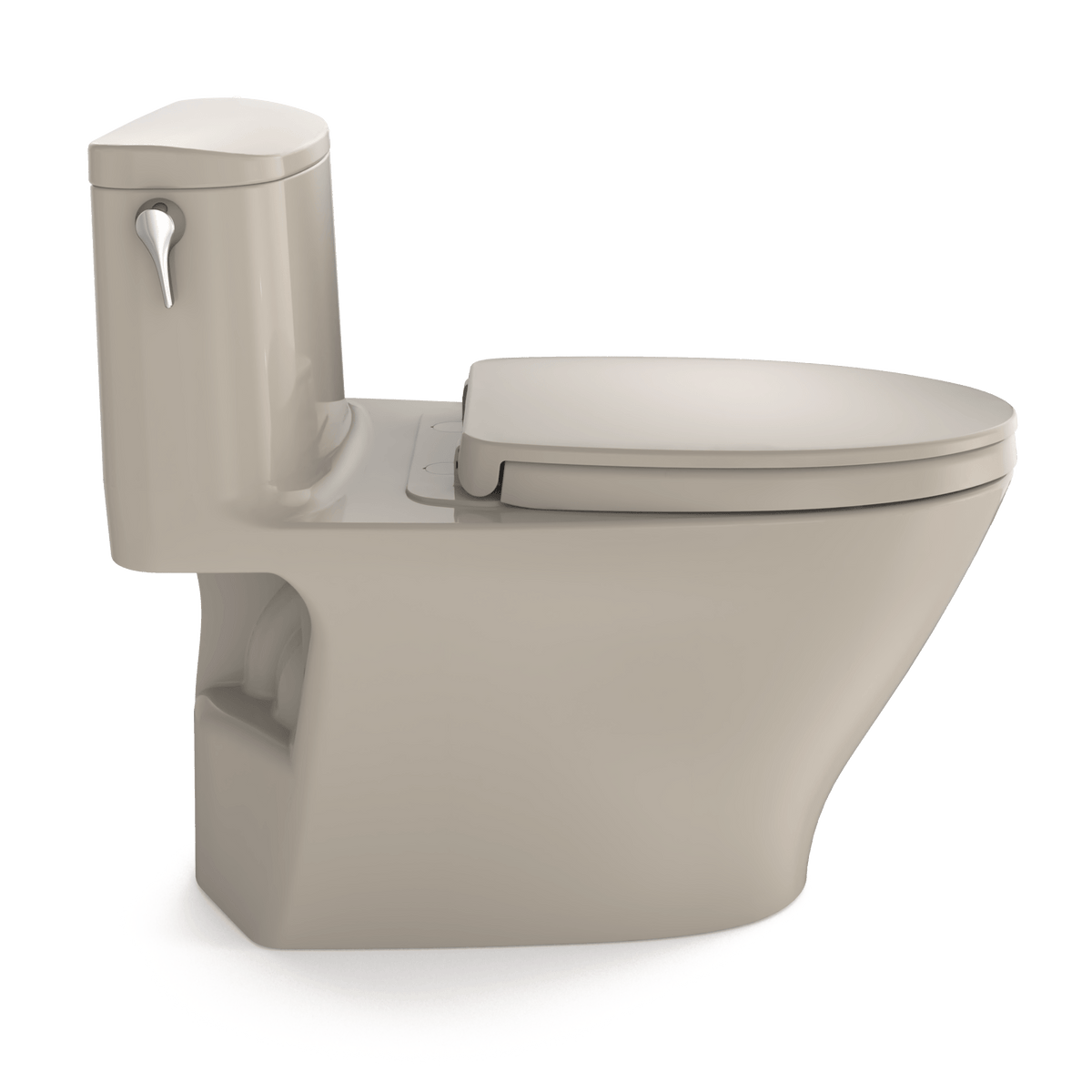 TOTO® Nexus® 1G® One-Piece Elongated 1.0 gpf Universal Height Toilet with CeFIONtect® and Softclose® Seat – Elongated – Bone –