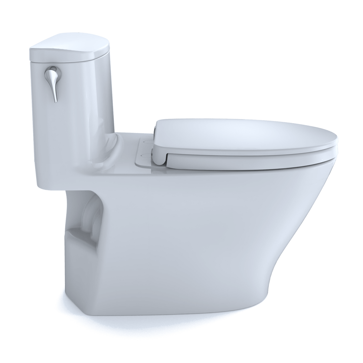 TOTO® Nexus® 1G® One-Piece Elongated 1.0 gpf Universal Height Toilet with CeFIONtect® and Softclose® Seat – Elongated – Cotton White –