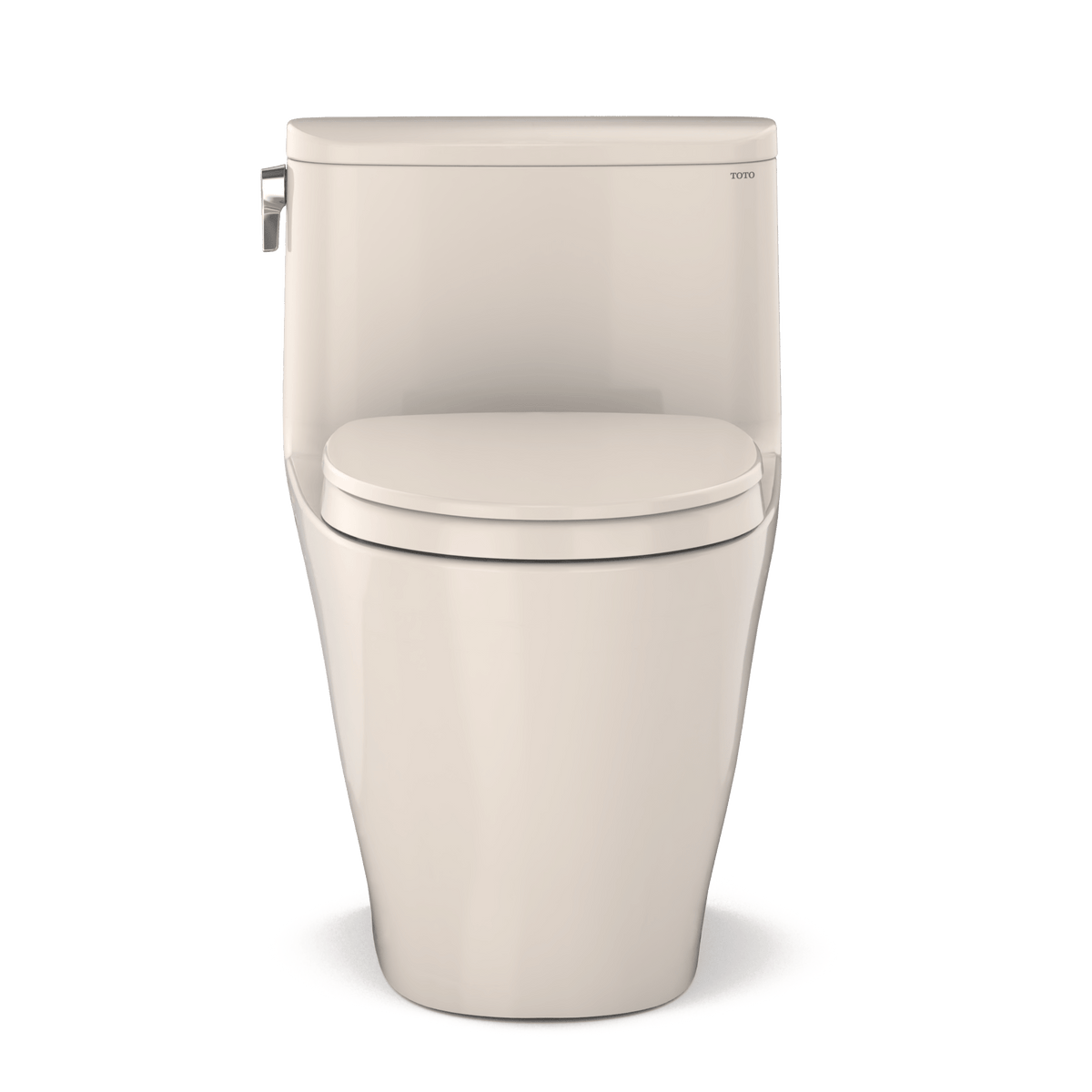 TOTO® Nexus® 1G® One-Piece Elongated 1.0 gpf Universal Height Toilet with CeFIONtect® and Softclose® Seat – Elongated – Sedona Beige –
