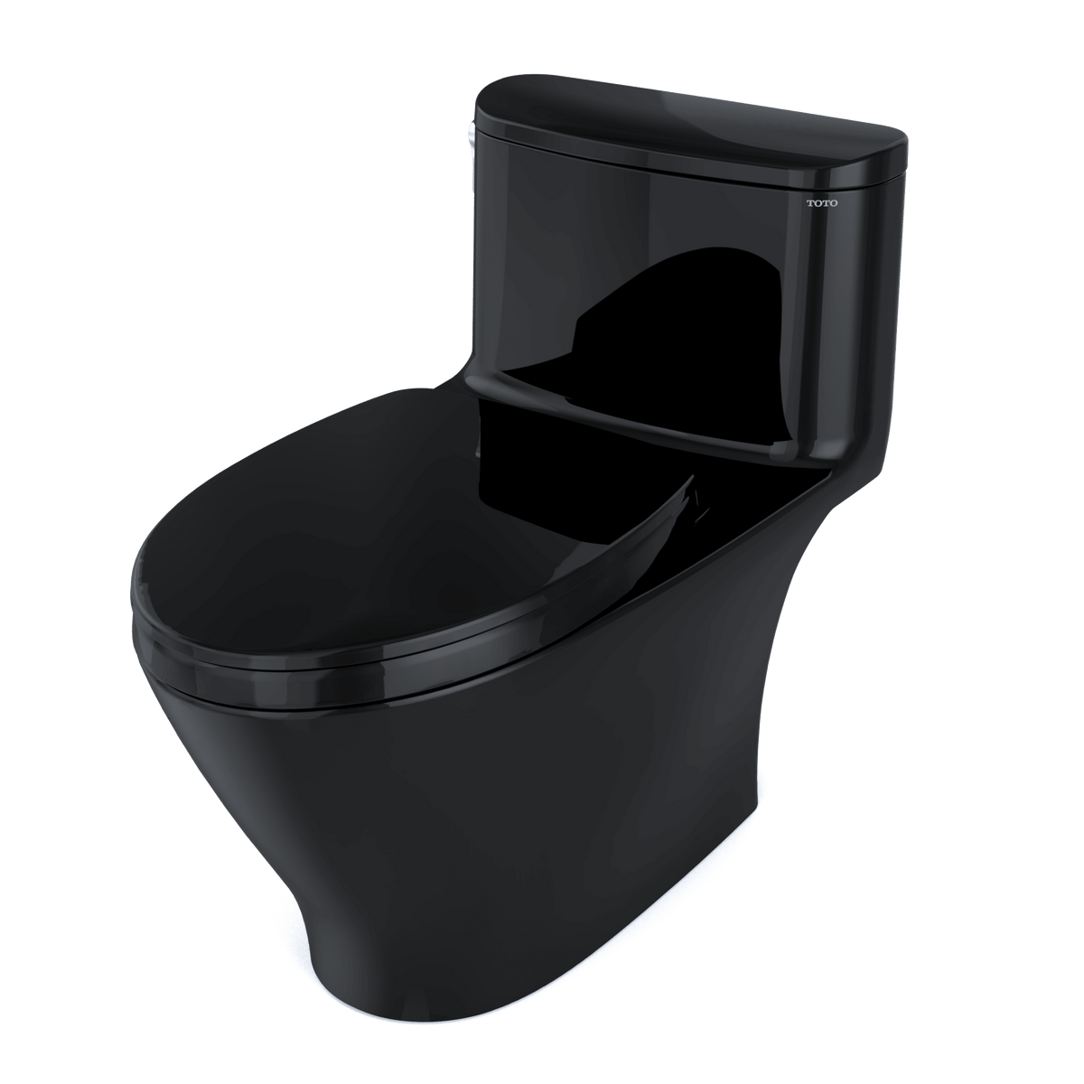 TOTO® Nexus® 1G® One-Piece Elongated 1.0 gpf Universal Height Toilet with Softclose® Seat – Elongated – Ebony –