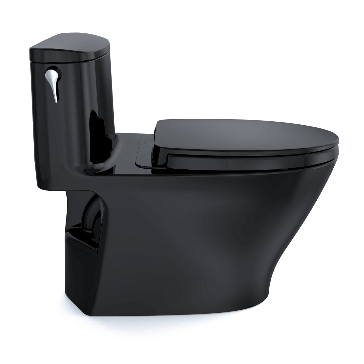 TOTO® Nexus® 1G® One-Piece Elongated 1.0 gpf Universal Height Toilet with Softclose® Seat – Elongated – Ebony –