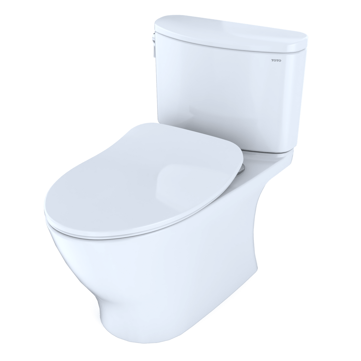 TOTO® Nexus® 1G® Two-Piece Elongated 1.0 gpf Universal Height Toilet with CeFIONtect® and Softclose® Seat – Elongated – Cotton White –