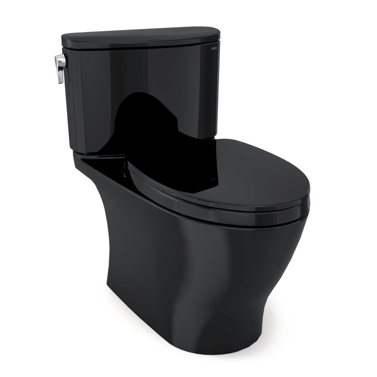 TOTO® Nexus® 1G® Two-Piece Elongated 1.0 gpf Universal Height Toilet with Softclose® Seat – Elongated – Ebony –