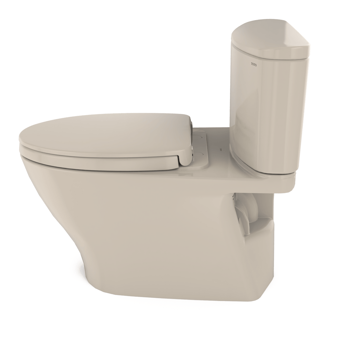 TOTO® Nexus® Two-Piece Elongated 1.28 gpf Universal Height Toilet with CeFIONtect® and Softclose® Seat – Elongated – Bone –
