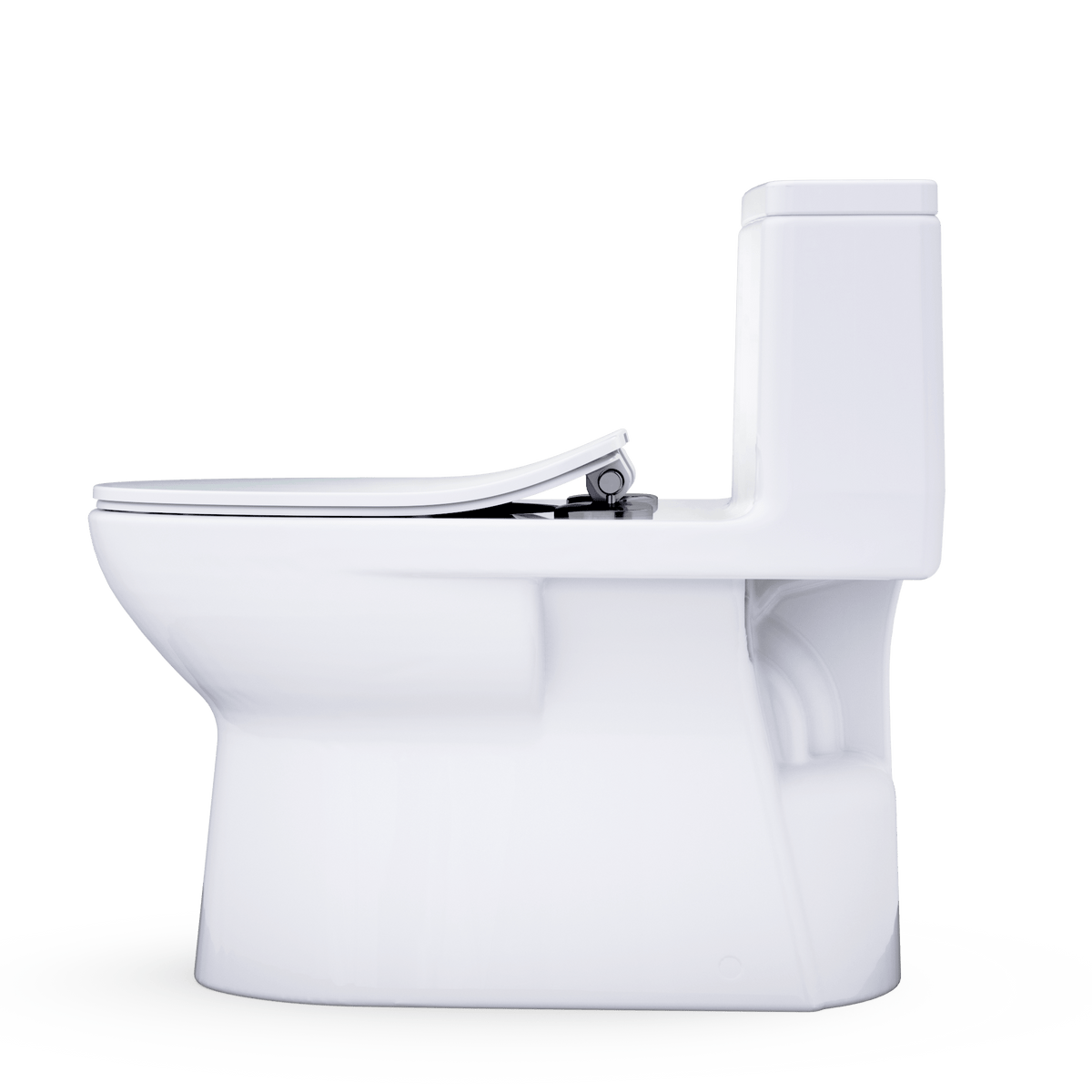 TOTO® Redington™ 1G® One-Piece Elongated 1.0 GPF WASHLET®+ and Auto Flush Ready Universal Height Toilet with CEFIONTECT® and SS234 SoftClose® Seat – Elongated – Cotton White –