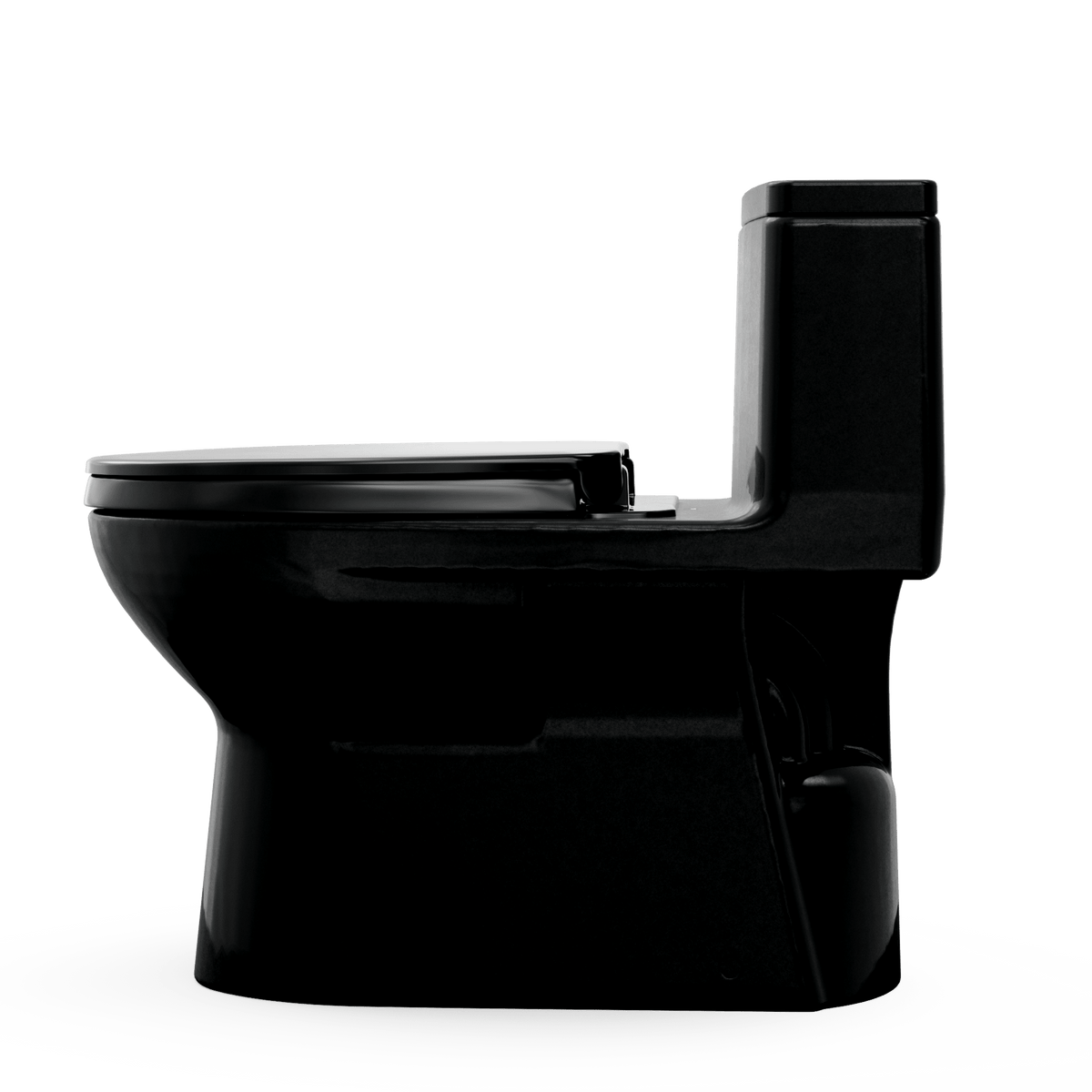 TOTO® Redington™ 1G® One-Piece Elongated 1.0 GPF WASHLET®+ and Auto Flush Ready Universal Height Toilet with SS124 SoftClose® Seat – Elongated – Ebony –