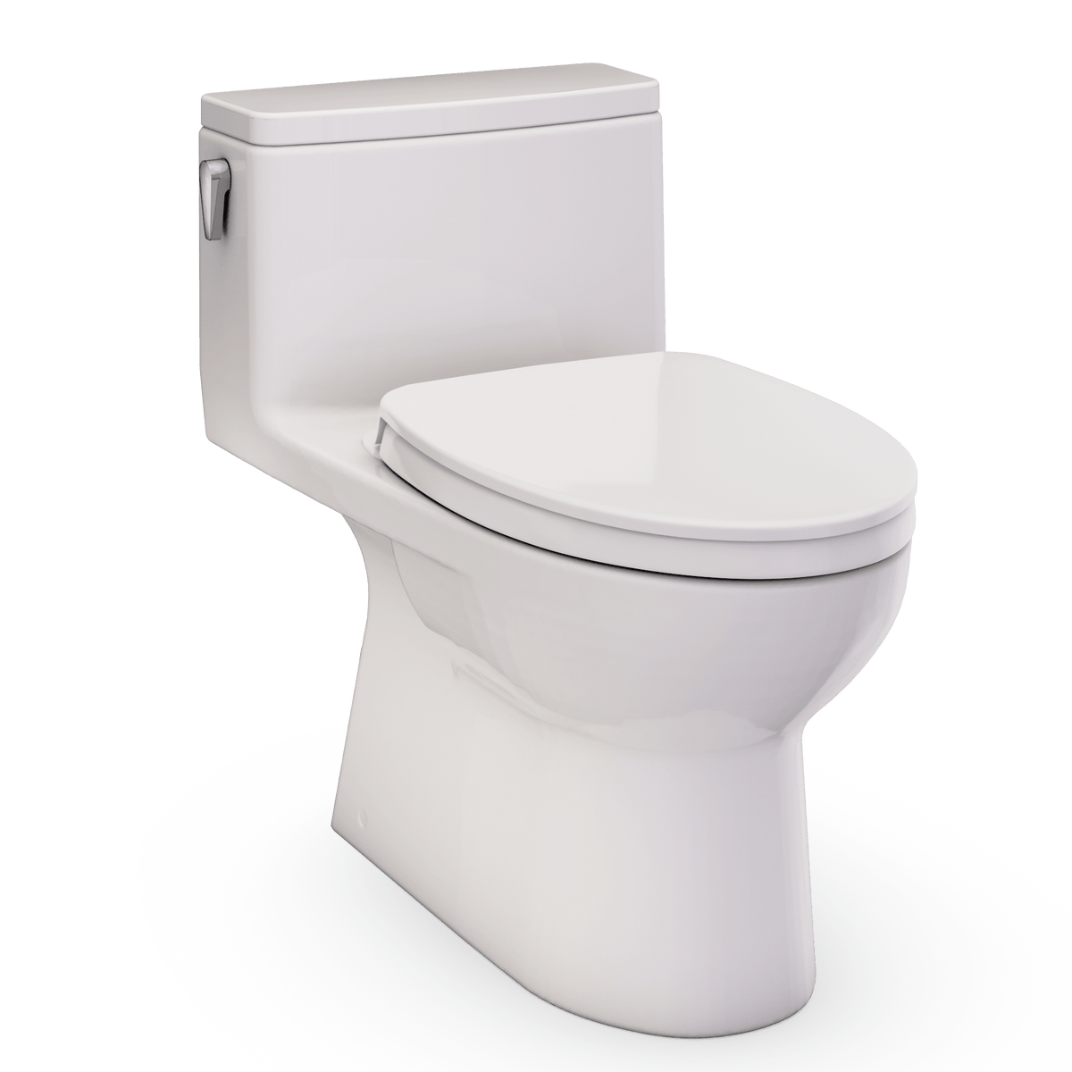 TOTO® Redington™ One-Piece Elongated 1.28 GPF WASHLET®+ and Auto Flush Ready Universal Height Toilet with CEFIONTECT® and SS124 SoftClose® Seat – Elongated – Sedona Beige –
