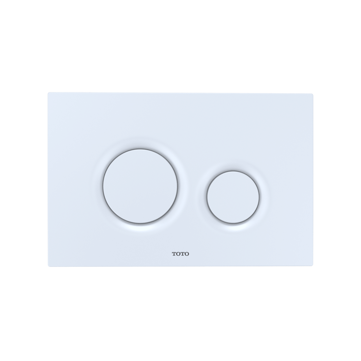 TOTO® RP Wall-Hung D-Shape Toilet and Duofit® In-Wall 1.28 and 0.9 gpf Dual-Flush Tank System with Copper Supply – D-shape – Matte White –