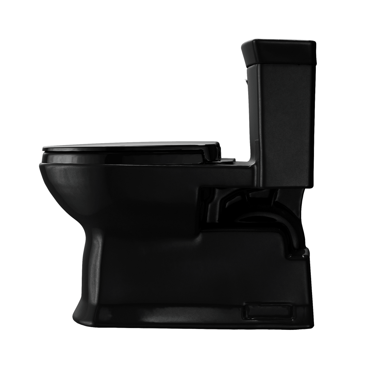TOTO® Soirée® One Piece Elongated 1.28 gpf Universal Height Skirted Toilet – Elongated – Ebony –