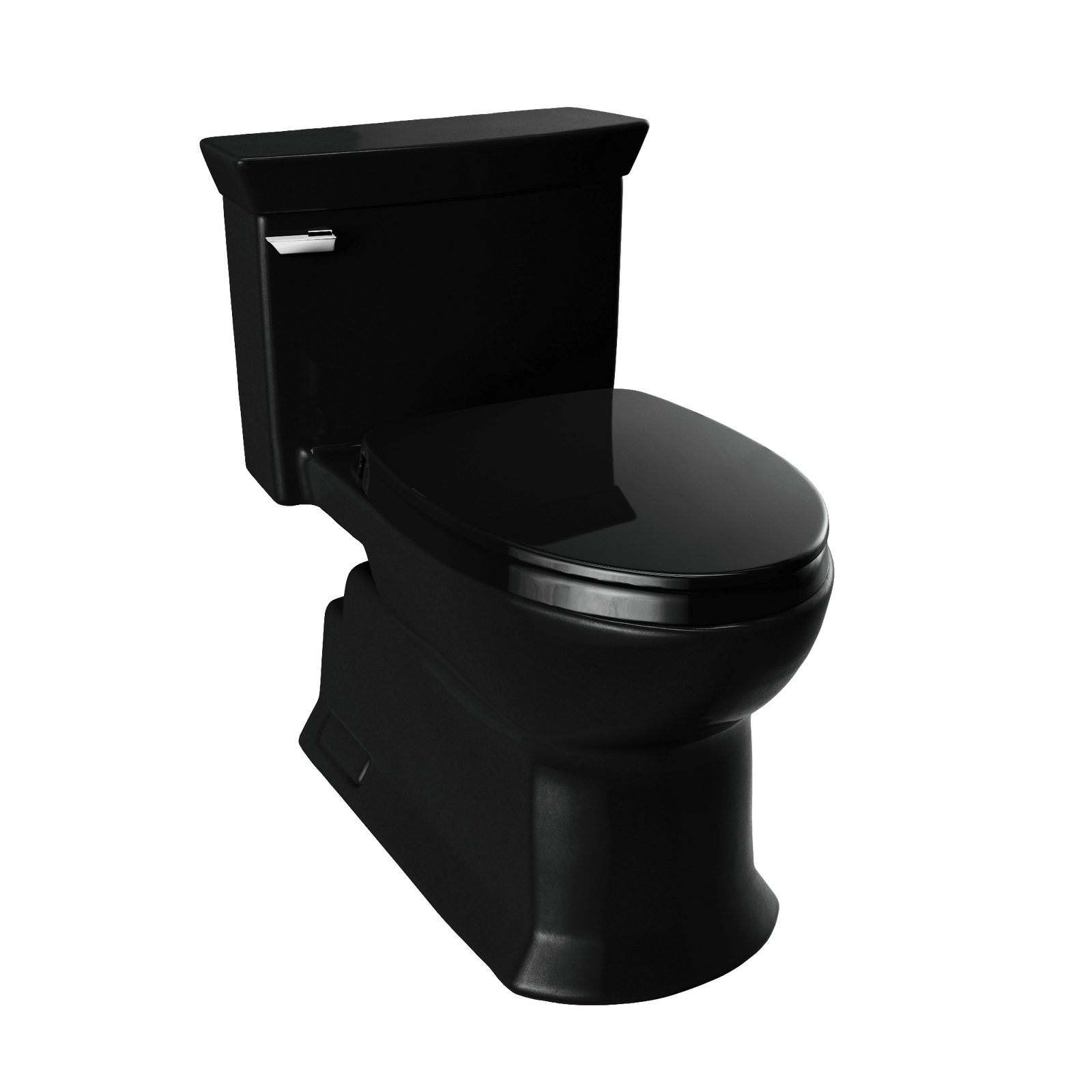 TOTO® Soirée® One Piece Elongated 1.28 gpf Universal Height Skirted Toilet – Elongated – Ebony –