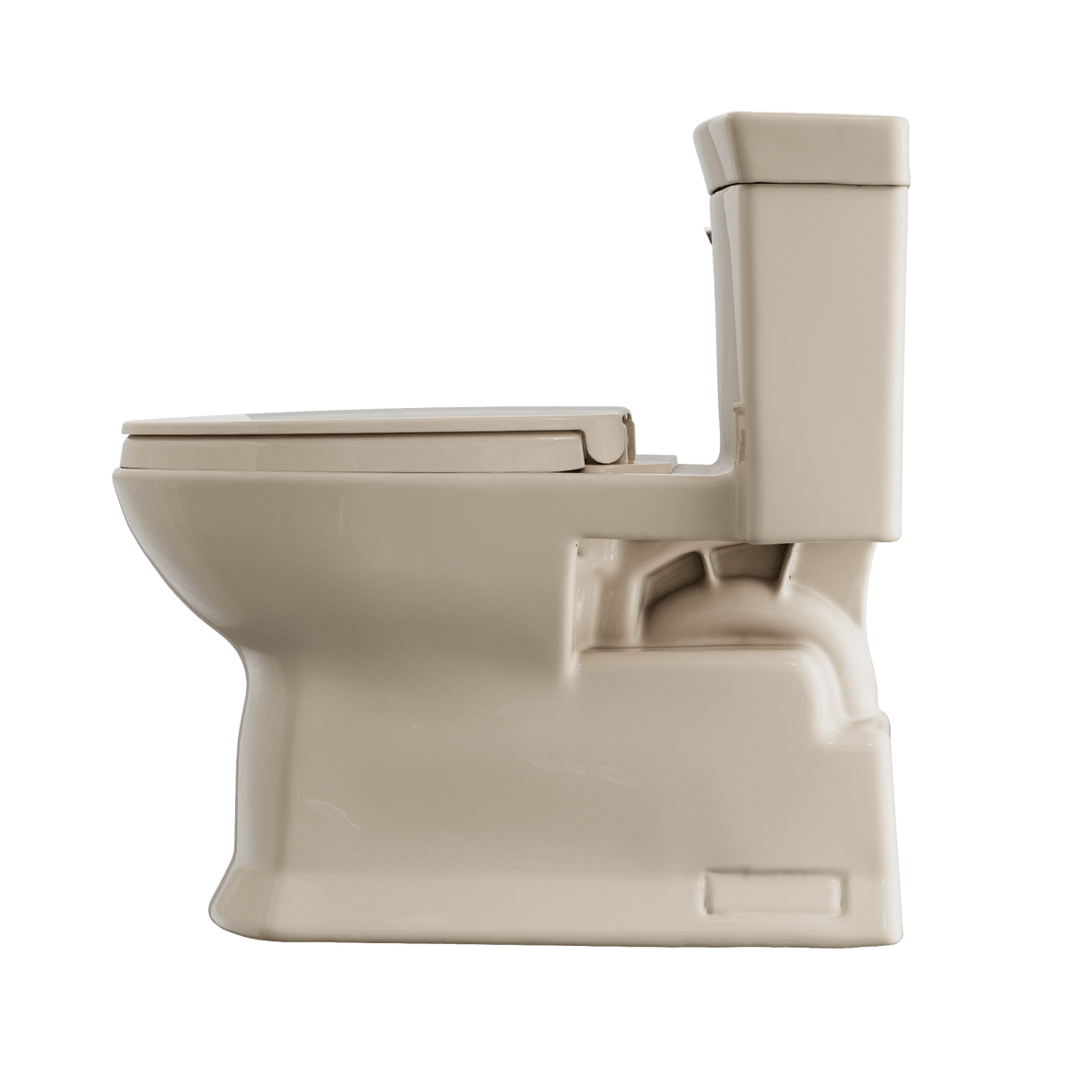 TOTO® Soirée® One Piece Elongated 1.28 gpf Universal Height Skirted Toilet with CeFiONtect® and SoftClose® Seat – Elongated – Bone –