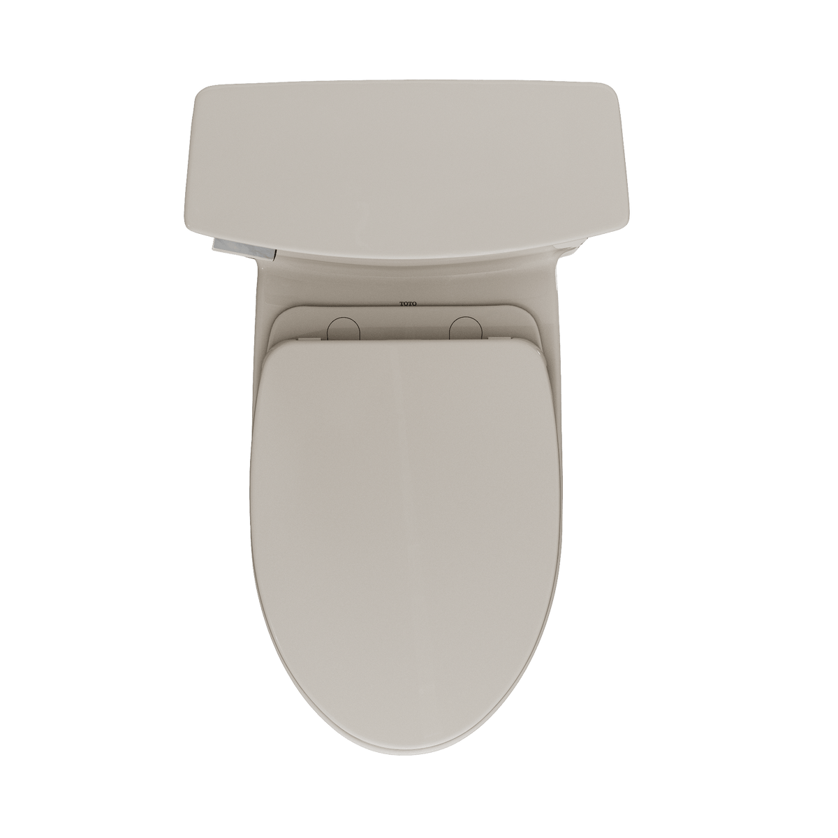 TOTO® Soirée® One Piece Elongated 1.28 gpf Universal Height Skirted Toilet with CeFiONtect® and SoftClose® Seat – Elongated – Sedona Beige –