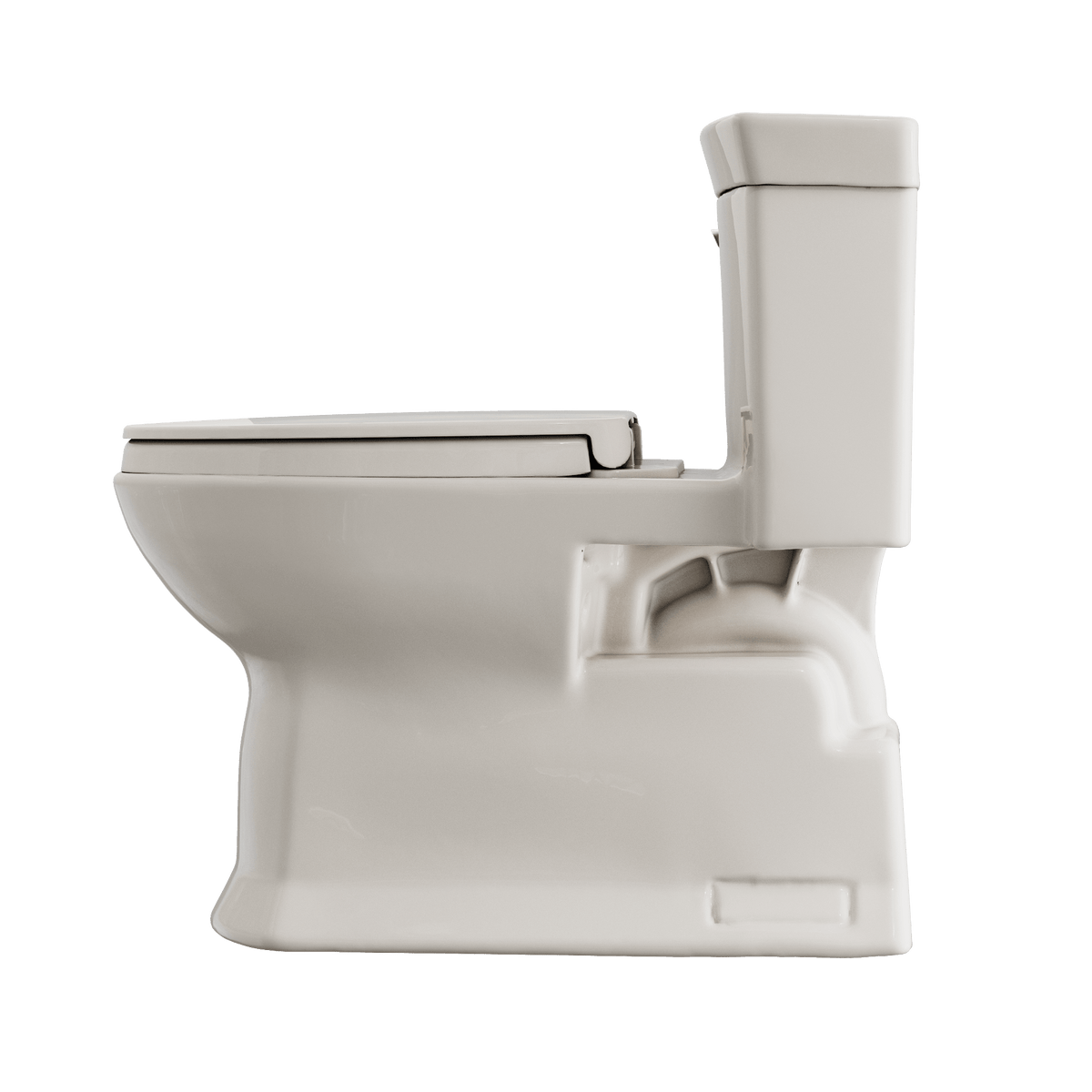 TOTO® Soirée® One Piece Elongated 1.28 gpf Universal Height Skirted Toilet with CeFiONtect® and SoftClose® Seat – Elongated – Sedona Beige –
