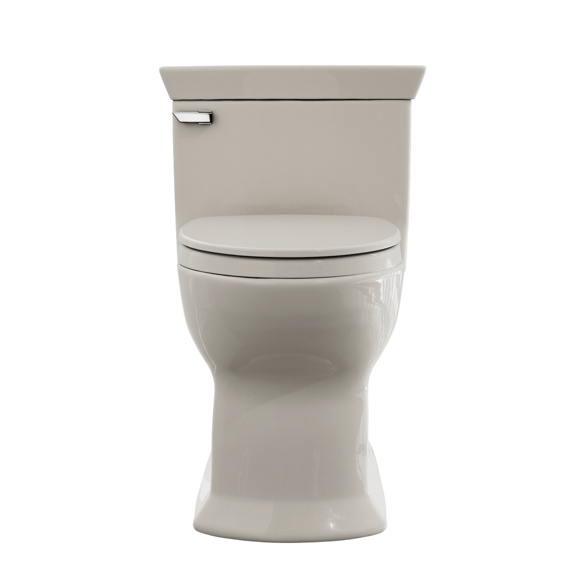 TOTO® Soirée® One Piece Elongated 1.28 gpf Universal Height Skirted Toilet with CeFiONtect® and SoftClose® Seat – Elongated – Sedona Beige –