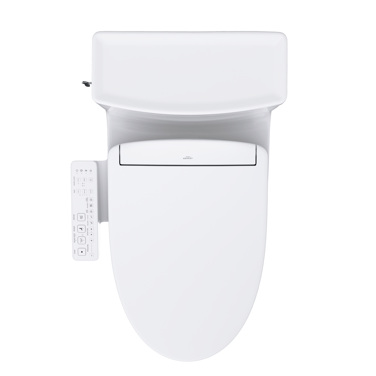 TOTO® Washlet+® Aimes One-Piece Elongated 1.28 gpf Toilet and Washlet S2 Bidet Seat – Elongated – Cotton White –