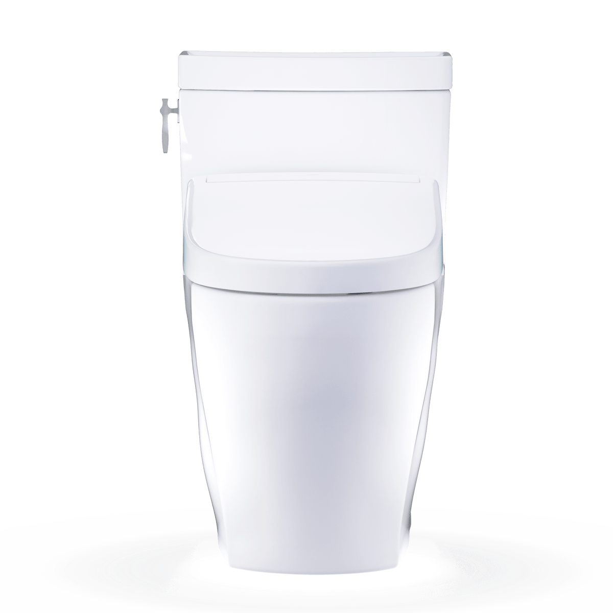 TOTO® Washlet+® Aimes One-Piece Elongated 1.28 gpf Toilet and Washlet S5 Bidet Seat – Elongated – Cotton White –