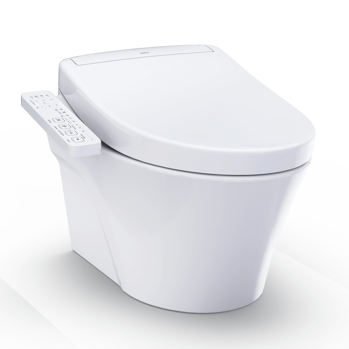 TOTO® Washlet®+ AP Wall-Hung Elongated Toilet and Washlet S2 and Duofit® In-Wall 0.9 and 1.28 gpf Dual-Flush Tank System – Elongated – Matte Silver –