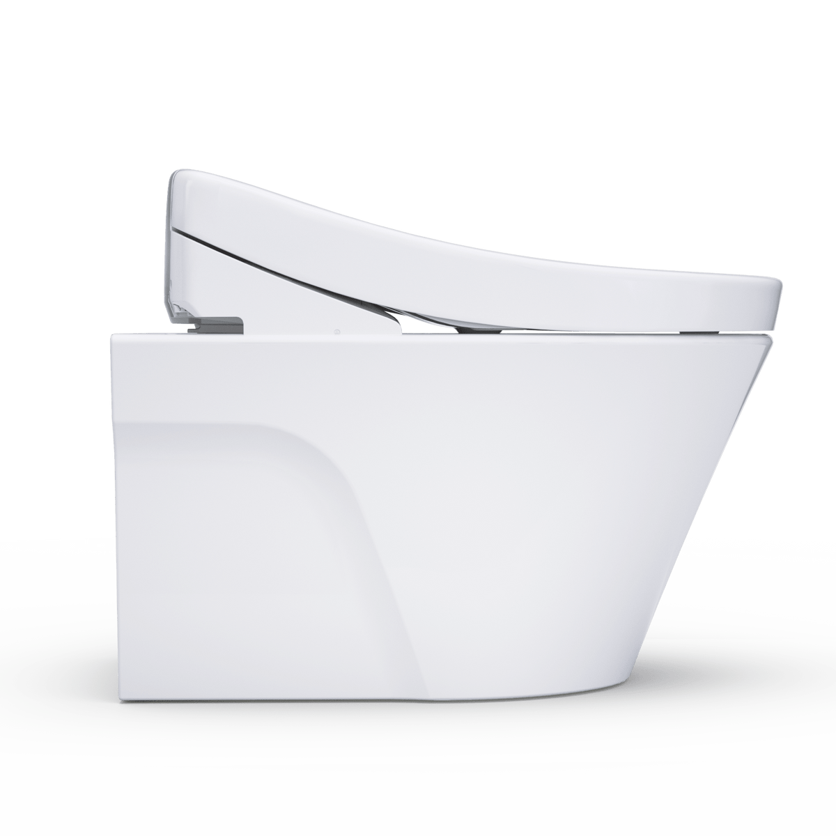 TOTO® Washlet®+ AP Wall-Hung Elongated Toilet and Washlet S5 and Duofit® In-Wall 0.9 and 1.28 gpf Dual-Flush Tank System – Elongated – Matte Silver –