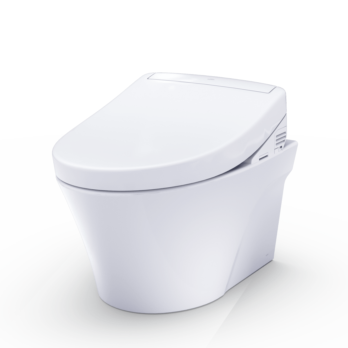 TOTO® Washlet®+ AP Wall-Hung Elongated Toilet and Washlet S5 and Duofit® In-Wall 0.9 and 1.28 gpf Dual-Flush Tank System – Elongated – Matte Silver –