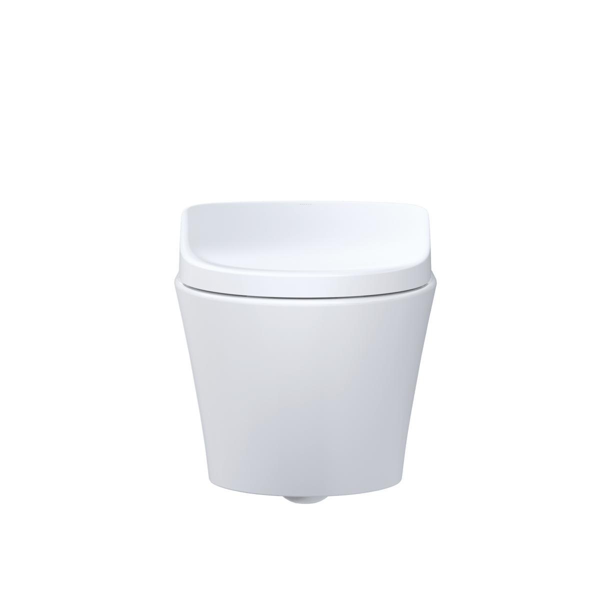 TOTO® Washlet®+ AP Wall-Hung Elongated Toilet with S7 Contemporary Bidet Seat and Duofit® In-Wall 0.9 and 1.28 gpf Dual-Flush Tank System – Elongated – Matte Silver –
