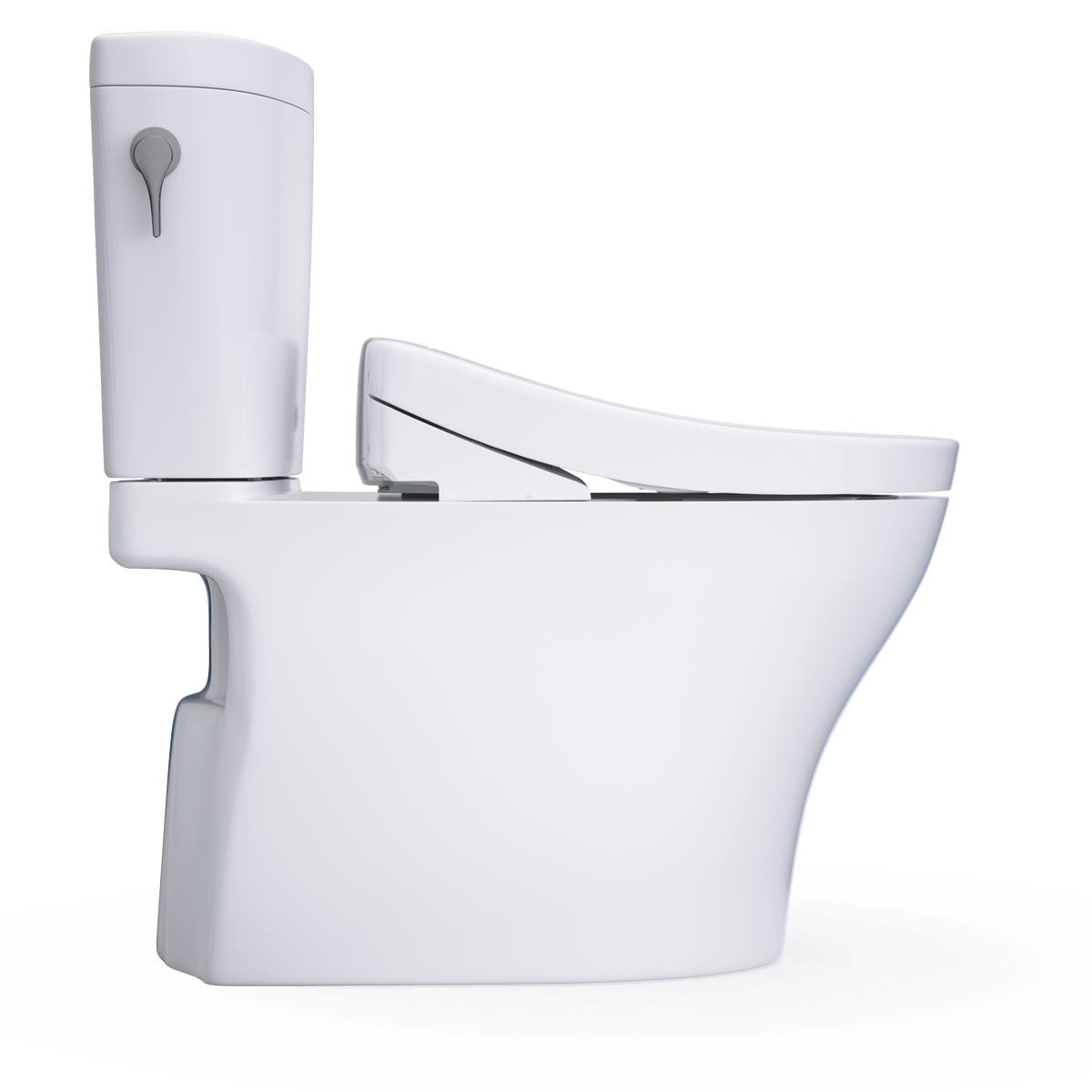 TOTO® Washlet®+ Aquia IV® Arc Two-Piece Elongated Dual Flush 1.28 and 0.9 gpf Toilet with S5 Bidet Seat – Elongated – Cotton White –